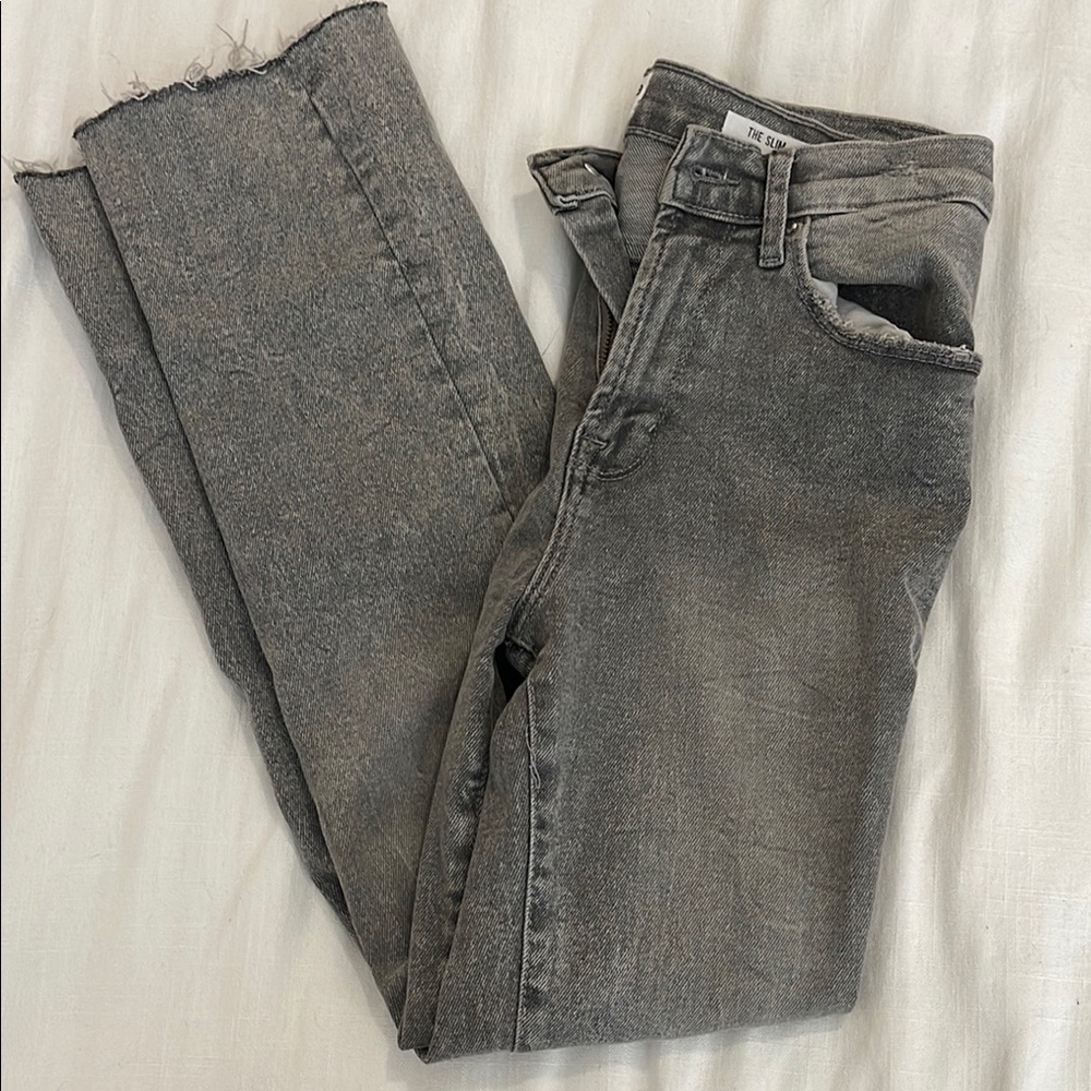 Kensie Men's Charcoal Straight Jeans